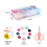 250pcs 8mm Round Pearls 10 Colors Craft Pearl Beads For Jewelry Making