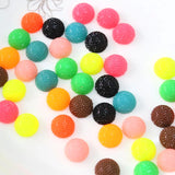 250pcs Rainbow Sprinkle Candy Small Dot Flatback 16mm