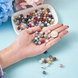 250pcs Natural Gemstone Round Beads 8~8.5mm Mixed for DIY Jewelry