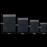 250pc Transparent Plastic Zipped Lock Bags Clear Food Storage PE Packing Bags