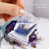 250pc Transparent Plastic Zipped Lock Bags Clear Food Storage PE Packing Bags
