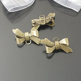10PCS Brass Bow Brooch Pins with Hanging Hole Jewelry Findings
