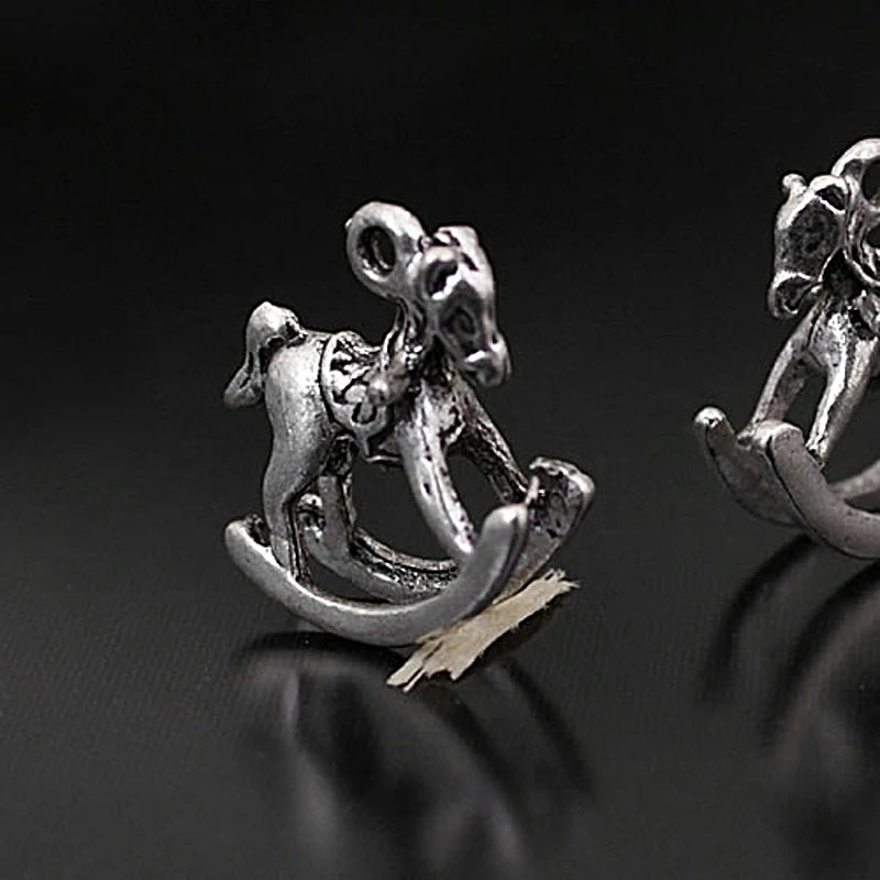 30PCS Zinc Alloy Rocking Horse Charms Pendants Diy Jewelry Findings