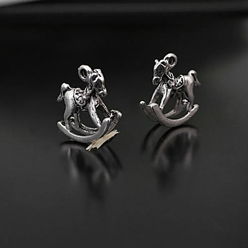 30PCS Zinc Alloy Rocking Horse Charms Pendants Diy Jewelry Findings