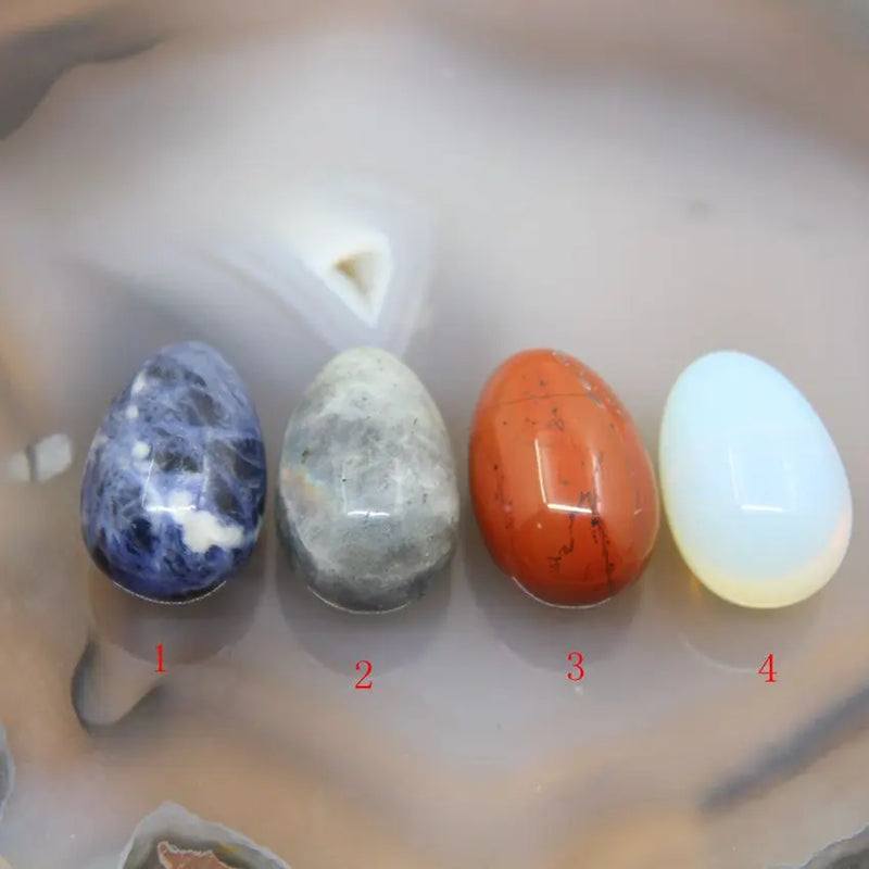 Natural Quartz Reiki Healing Crystal Polished Egg