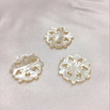 25MM 4Pcs Snowflake Pearl Shell Jewelry Pendants Charms