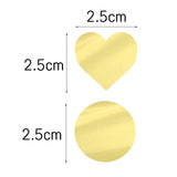 25MM Blank Heart Self-adhesive Sticker Label for Small Business