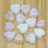 25MM Natural Opal Stone Good Heart Cab Cabochons Beads DIY Jewelry Making