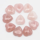 25MM Natural Stone Heart Cabochons Beads for DIY Jewelry Making