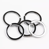25MM Metal Keyring Rhodium Plated Split Key Ring Findings 200pcs/lot
