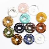 25MM Agate Pendant Necklace with Safety Buckle Amulet