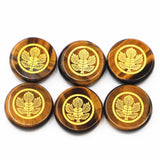 25MM Natural Stone Tree of Life Maple Leaf Jewelry Amethysts Aventurine W1113