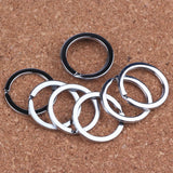25MM Round Rhodium Plated Keyring Split Ring Findings 100pcs/lot
