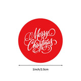 25MM Round Red Christmas Stickers For Sealing Packaging Supplies