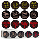 25MM Round Silver Foil Laser Pink Thank You Sticker - Sealed Label