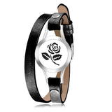 25MM Stainless Steel Rose Flower Aromatherapy Oil Box Bracelet