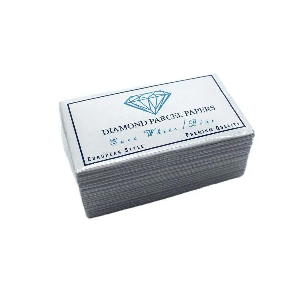 25PCS Diamond Parcel Papers Yellow 45X80MM Jewelry Packing Accessories