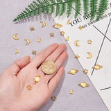 25Pcs Space Theme Alloy Epoxy Mold Cabochons Slime Charms for Jewelry Making