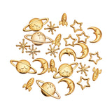 25Pcs Space Theme Alloy Epoxy Mold Cabochons Slime Charms for Jewelry Making