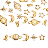25Pcs Space Theme Alloy Epoxy Mold Cabochons Slime Charms for Jewelry Making