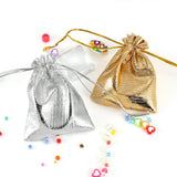 25Pcs Silver Drawstring Pocket Jewelry Packing Gift Bags - 5x7cm to 11x16cm