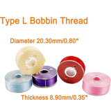 25Pcs Prewound Bobbins Embroidery Thread Bobbin Case for DIY Crafts