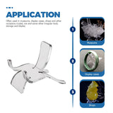 25Pcs Crystal Acrylic Display Stand Pedestal for Jewelry Pendants