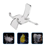 25Pcs Crystal Acrylic Display Stand Pedestal for Jewelry Pendants
