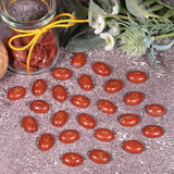25Pcs Elder Futhark Rune Stones Engraved Wicca Crystal Stone Crafts