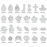 25Pcs Halloween Metal Molds Ocean Theme Die Cuts Earring Cutting Dies Stencils