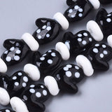 25Pcs Christmas Gloves Lampwork Beads Glass Loose Bead Charm