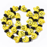 25Pcs Christmas Gloves Lampwork Beads Glass Loose Bead Charm