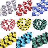 25Pcs Christmas Gloves Lampwork Beads Glass Loose Bead Charm