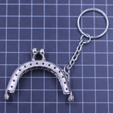 25Pcs Key Ring Kiss Clasp Purse Bag Frame Handle Accessories 5x4cm