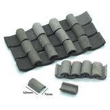 25Pcs Mini Red Roof Tiles Model Building Set DIY Fairy Garden