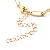 25Pcs Stainless Steel Paperclip Chains Bracelet DIY Jewelry Making 14.5x0.4cm