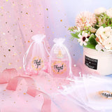 25Pcs Thank You Organza Gift Bag for Wedding Baby Shower