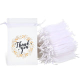 25Pcs Thank You Organza Gift Bag for Wedding Baby Shower