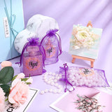 25Pcs Thank You Organza Gift Bag for Wedding Baby Shower