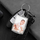 25Pcs Transparent Passport Photo Insert Keychain Blank Picture Frame Keyring