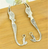 25Pcs/lot 2 Sided Mermaid Metal Charms for Jewelry Making