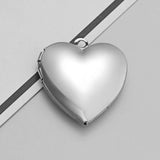 25Pcs Love Heart Photo Locket Pendant Stainless Steel DIY Necklace Jewelry