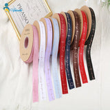 25Yards/Roll 25mm DIY Bronzing Thread Ribbon Cake Flower Decorative Ribbon