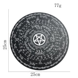 Pentagram Wood Pendulum Witchcraft Altar Board Star Crystal Divination