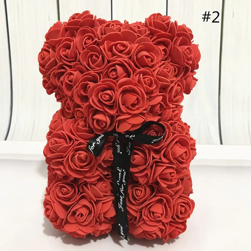 Rose Teddy Bear Rose Flower Artificial Decoration Birthday Party Wedding Decor