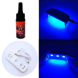 25g UV Epoxy Resin Curing Helper Kit with 3W UV LED Lamp