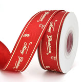 10yards Printed Christmas Ribbon Xmas Polyester Bandage for Gift Wrapping