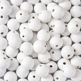Large Hole Natural Wood Beads for DIY Jewelry Making Xmas Wooden Garland
