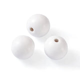 Large Hole Natural Wood Beads for DIY Jewelry Making Xmas Wooden Garland