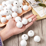Large Hole Natural Wood Beads for DIY Jewelry Making Xmas Wooden Garland